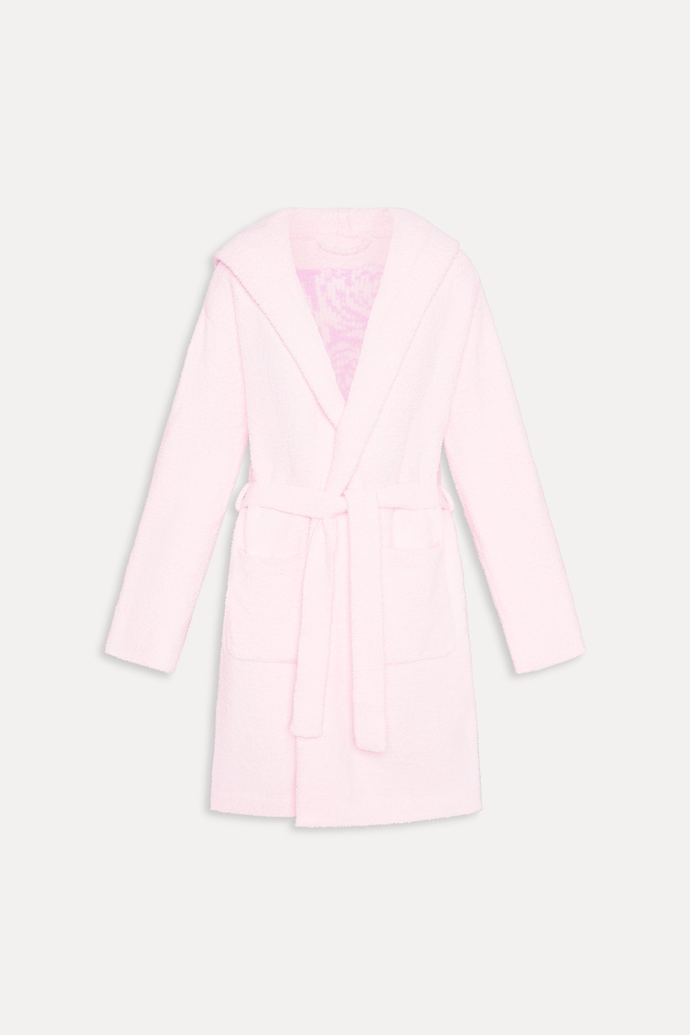 x Barefoot Dreams Fireside Hooded Robe  Cotton Candy