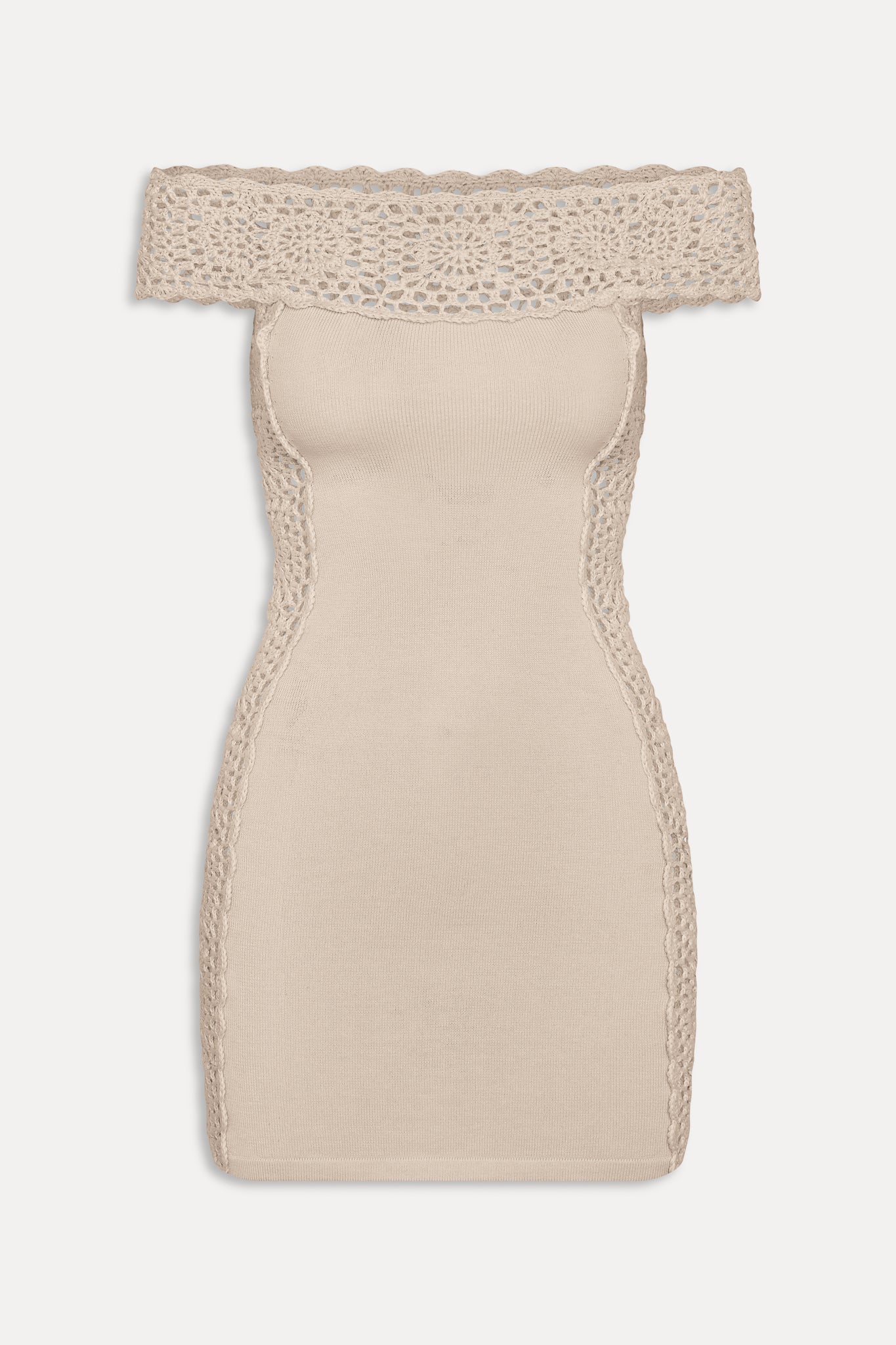 Fleur Crochet Knit Mini Dress  Summer Crochet