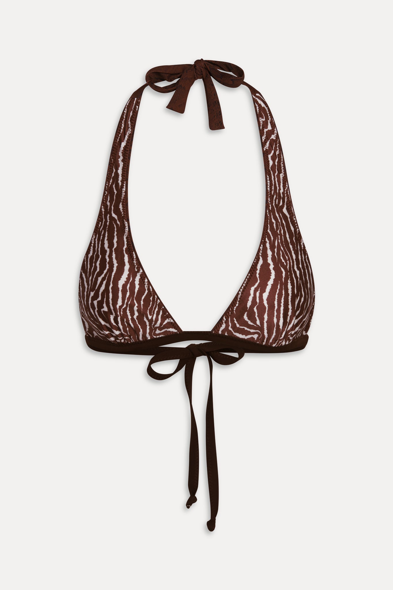 x Réalisation Par Frank Reversible Bikini Top - Python/Animal