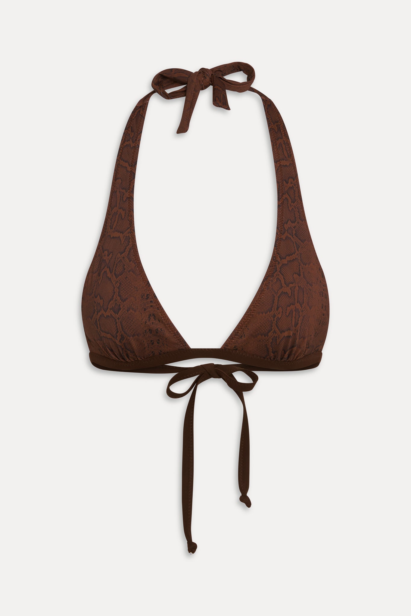 x Réalisation Par Frank Reversible Bikini Top - Python/Animal