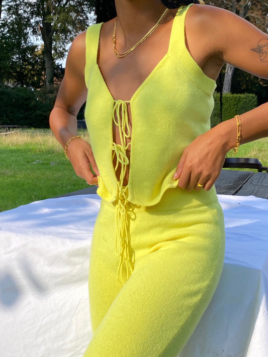 Amaka Hamelijnck Edit Citronella Cashmere Set by Frankies Bikinis 