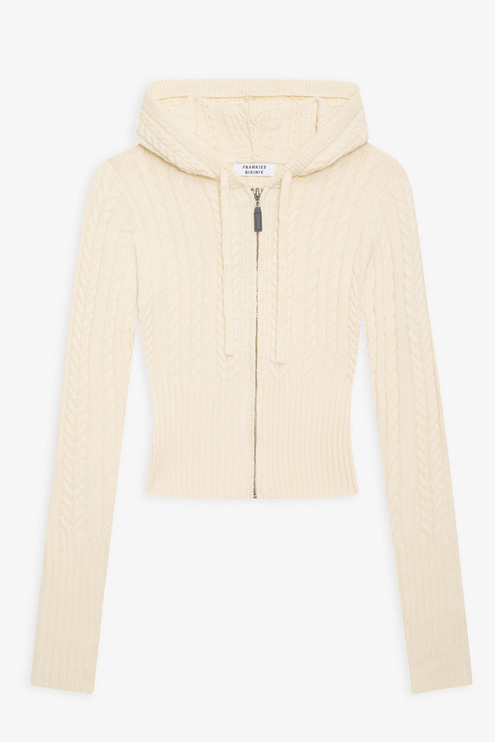 Aimee Cable Cloud Knit Hoodie - French Vanilla