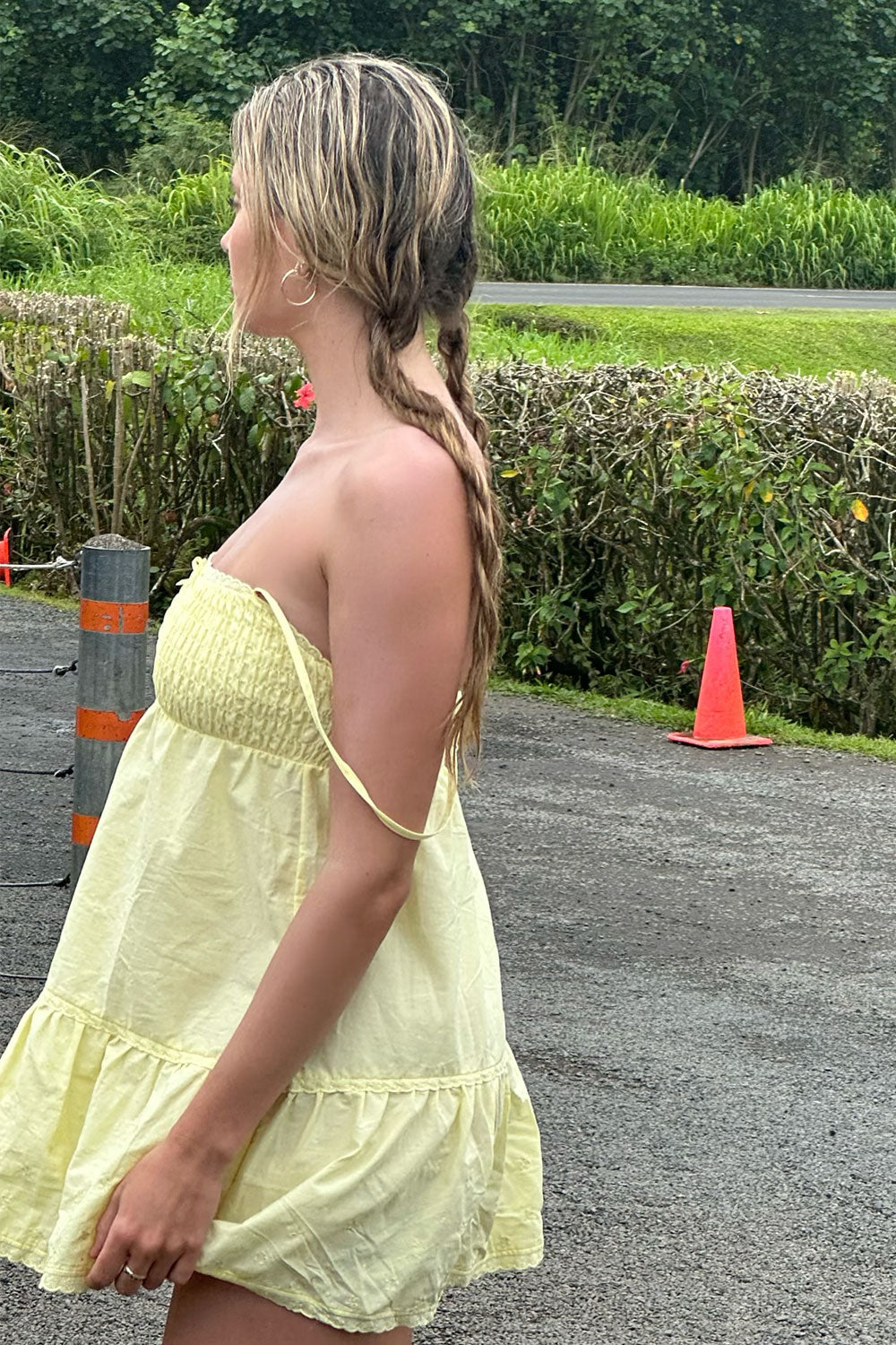 Baby Embroidered Mini Dress - Honey Butter Baby Embroidered Mini Dress - Honey Butter