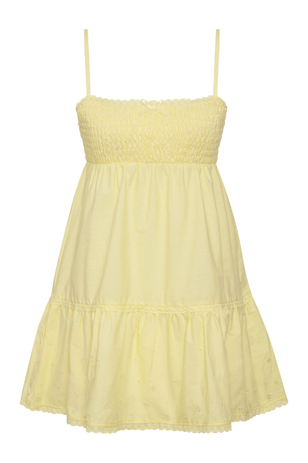 Baby Embroidered Mini Dress - Honey Butter Baby Embroidered Mini Dress - Honey Butter