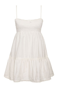 Baby Embroidered Mini Dress White