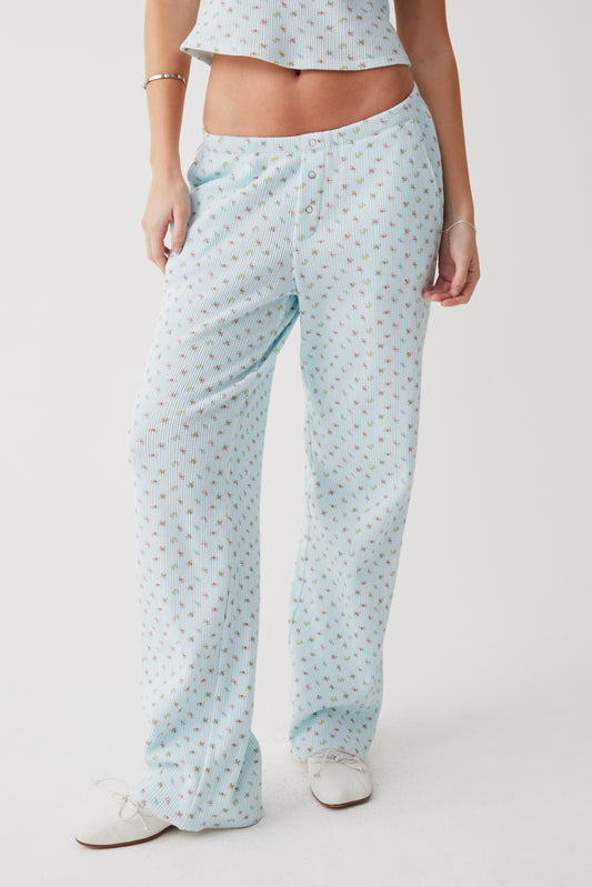 Product--Cabin waffle pant cozy stripe