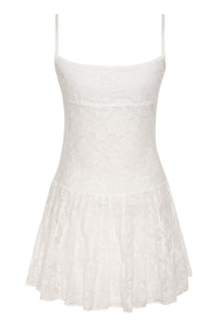 Carlotta Lace Mini Dress White