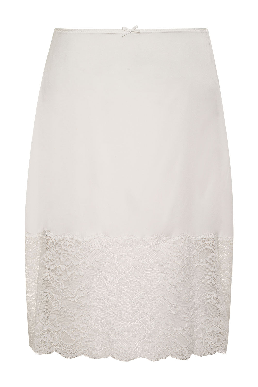 White satin clearance midi skirt