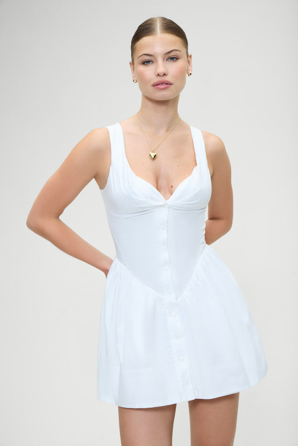 Charlotte Corset  Mini Dress  White