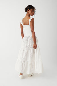 Christabelle Eyelet Maxi Dress - Angel's Wing