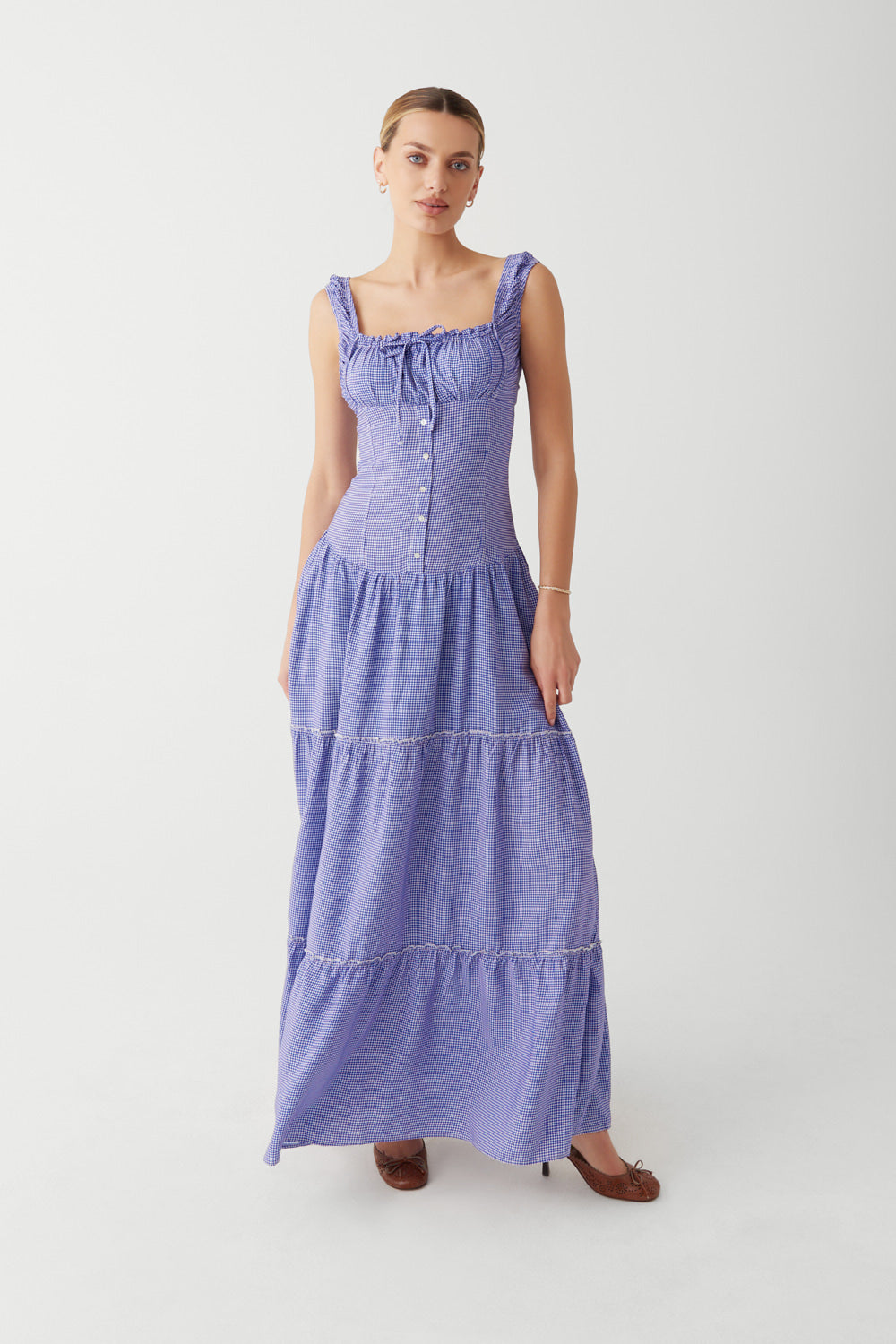 christabelle ruffle maxi dress frankies bikinis Christabelle Ruffle Maxi Dress
