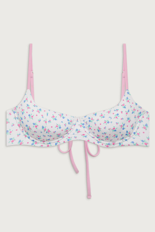 Cola Underwire Balconette Bikini Top Sweet Meadow by Frankies Bikinis 
