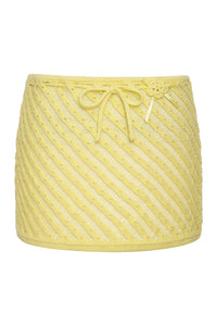 Daffodil Knit Mini Skirt Honey Butter