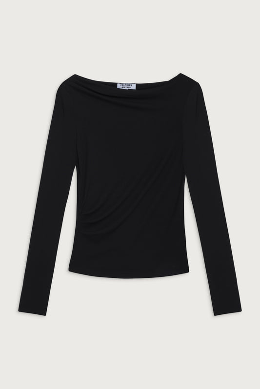 Dahlia Long Sleeve Shirt Black by Frankies Bikinis 