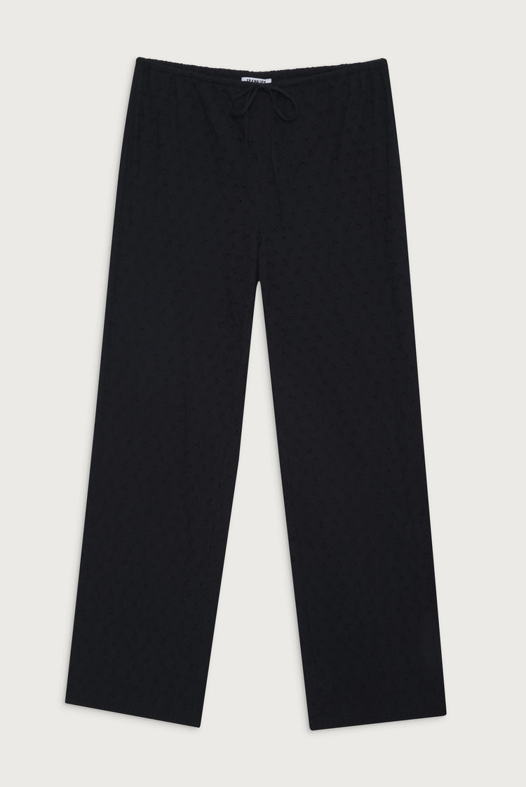 White High Rise Eyelet Pant main image 0