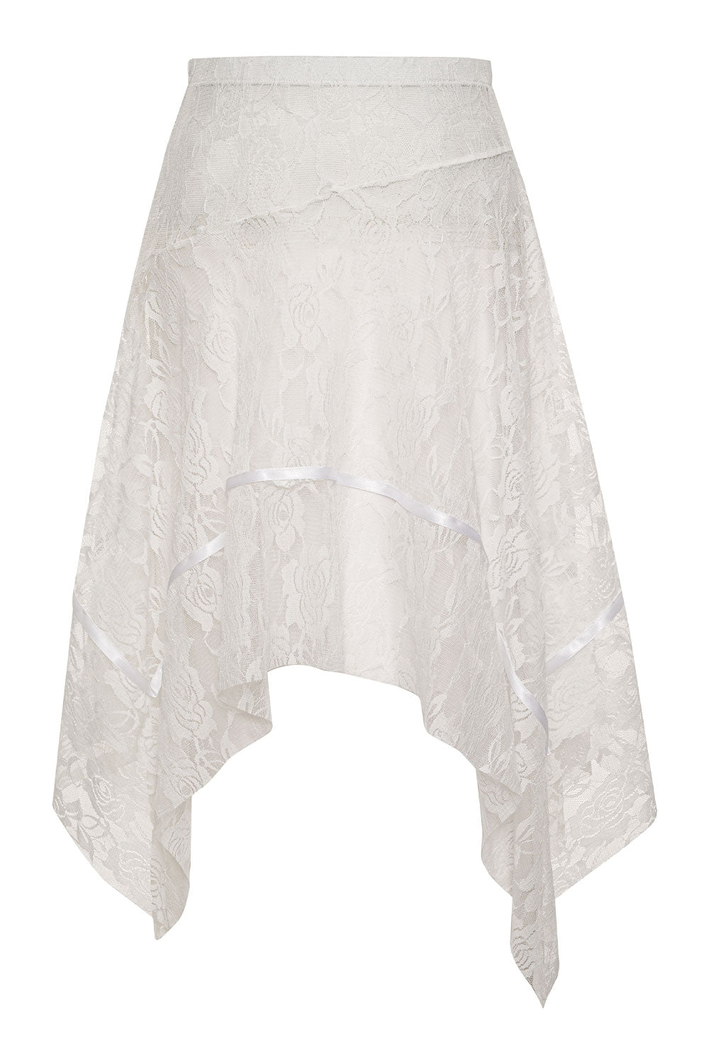 Day Lace Midi Skirt - White
