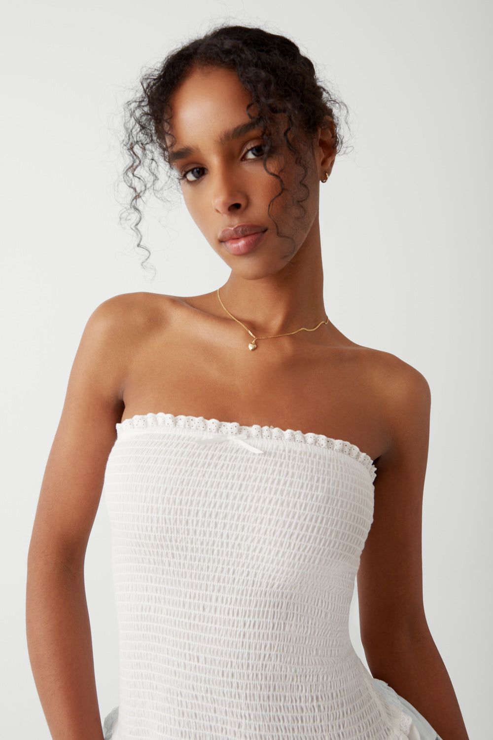 Day Princess Mini Dress - White Day Princess Mini Dress - White