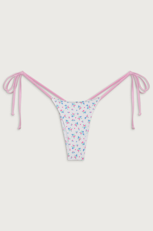 Product-Hover--Divine Tie Side Skimpy Bikini Bottom - Sweet Meadow