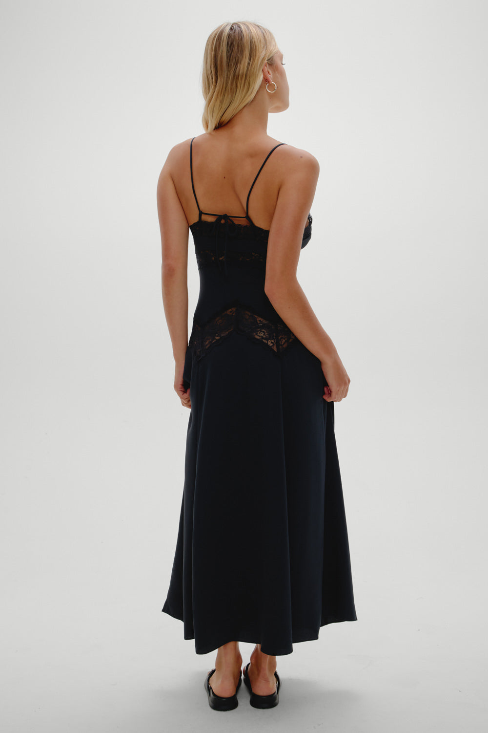 Ethereal Satin Lace Maxi Dress - Meet Me At Dusk Ethereal Satin Lace Maxi Dress - Meet Me At Dusk