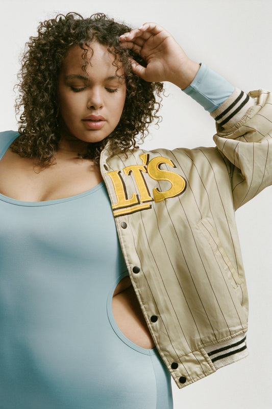 Active Felix Cutout Bodysuit Baby Blue by Frankies Bikinis 