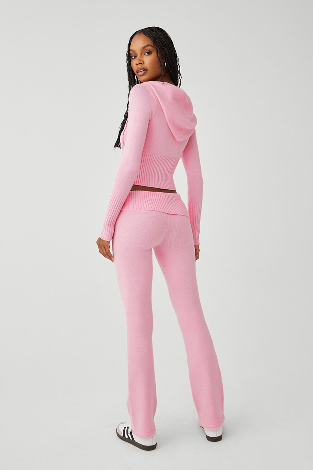 Women's Pink Knit Lounge Pants | Ally Fashion