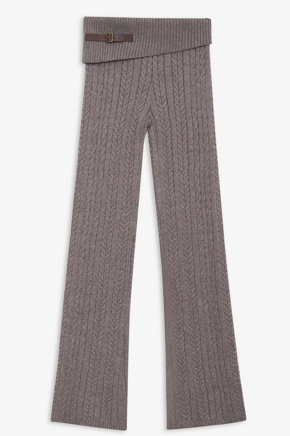 Fleur Cable Cloud Knit Pant - Jade Green