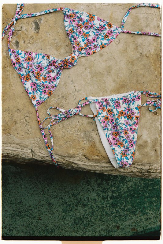 resort 2021 flower farm floral bikini by Frankies Bikinis 