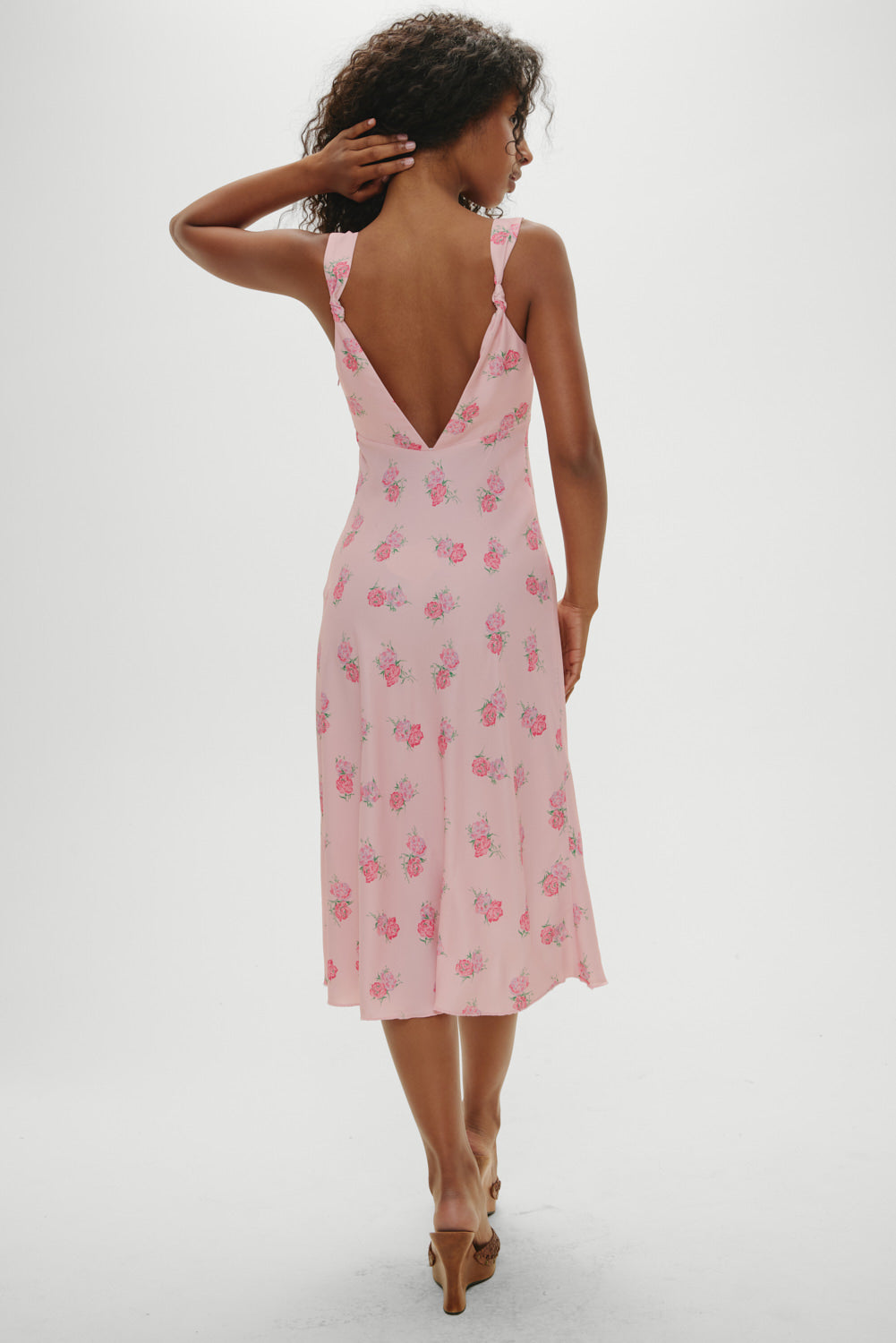 Gem Floral Midi Dress  Fresh Rose
