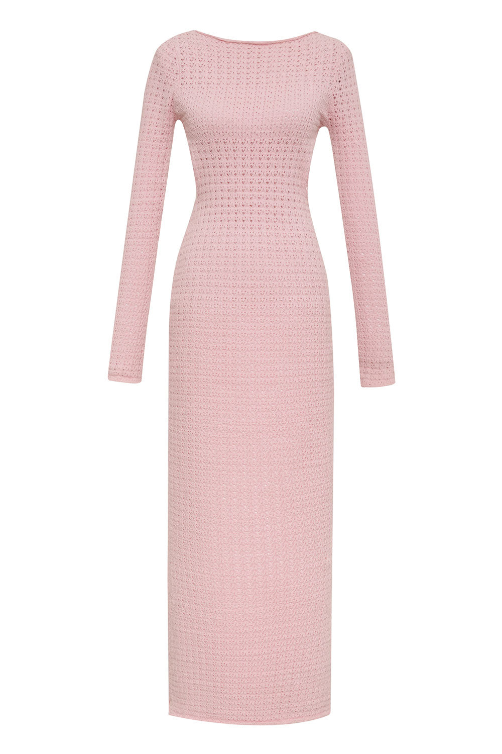 x GUIZIO Hayes Crochet Maxi Dress - Slipper Pink
