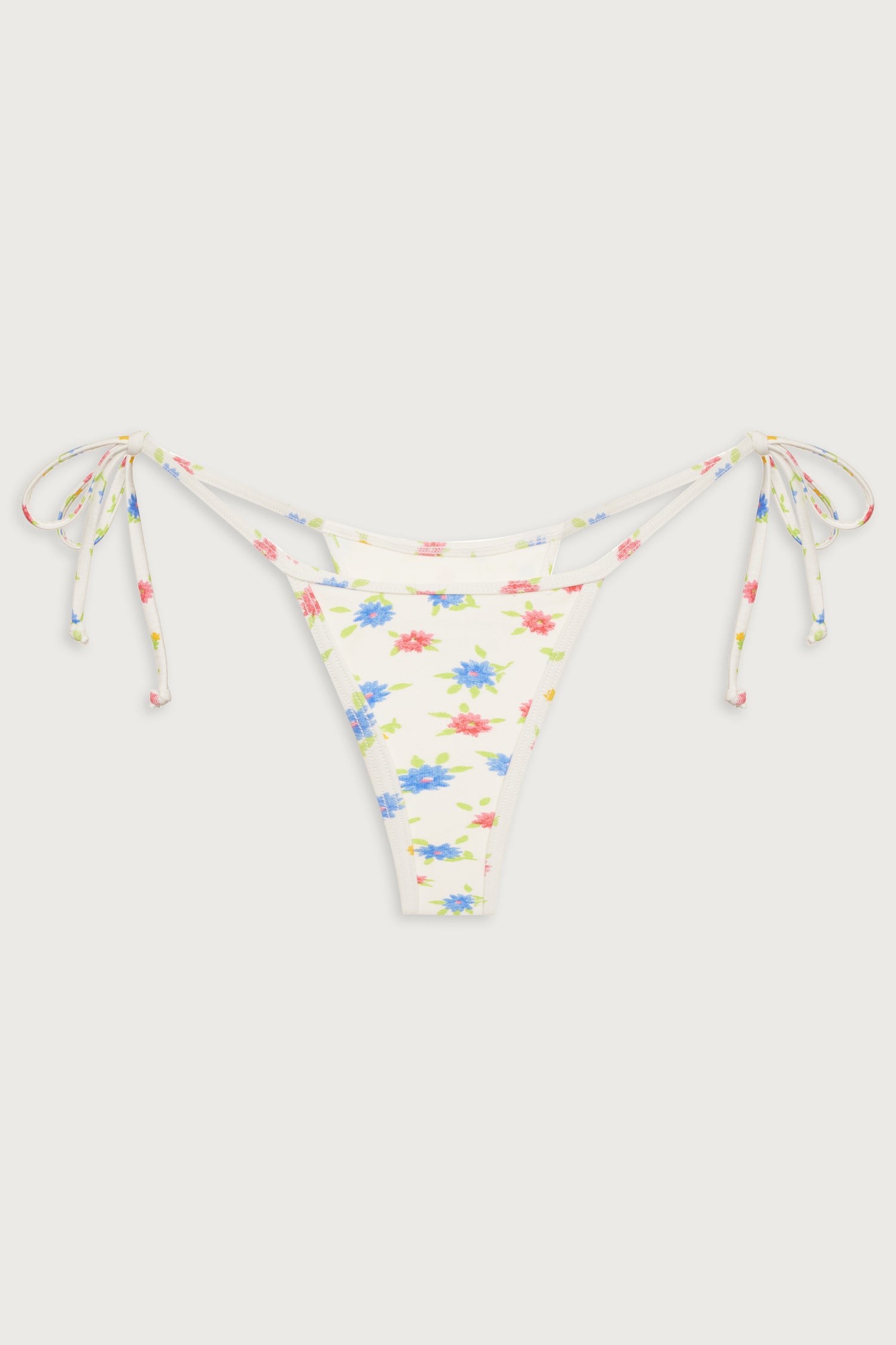 Hazel Floral Skimpy Bikini Bottom - Water Blossom