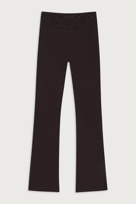 Product-Hover--Heaven Ribbed Cloud Knit Pant - Bourbon