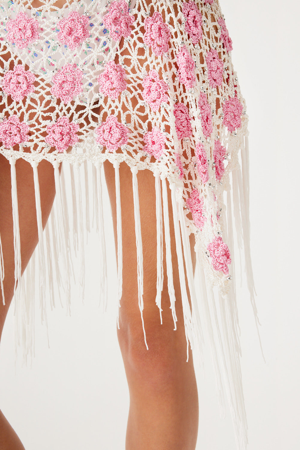 Hendrix Crochet Skirt - Pink Sugar