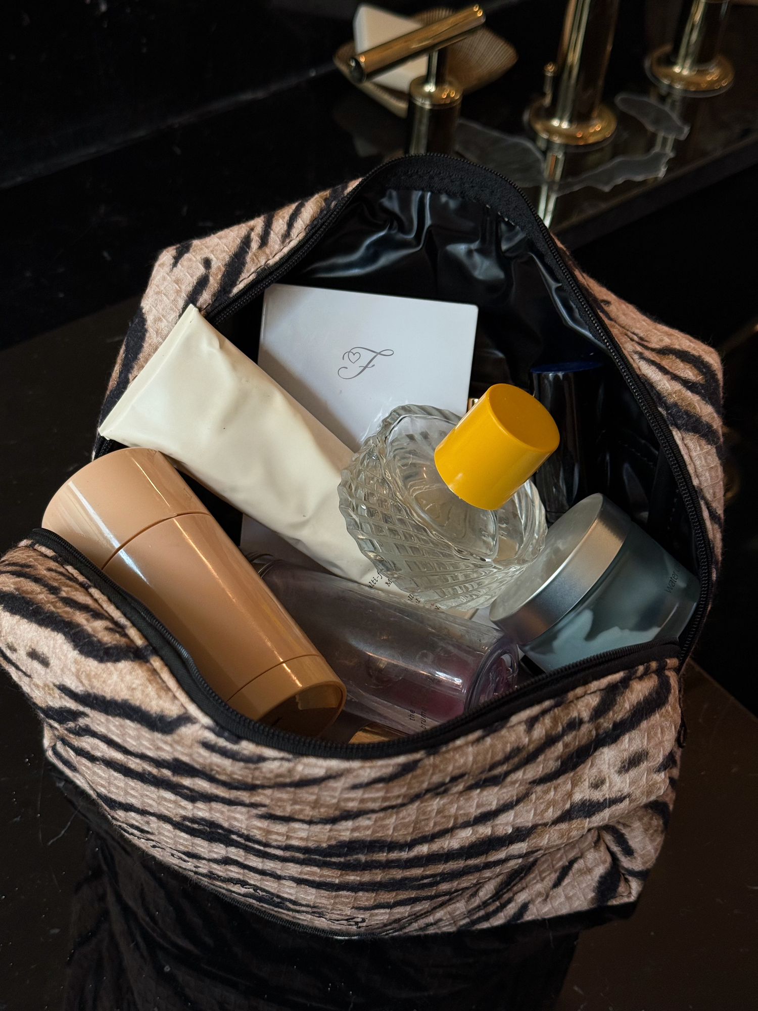 Holiday Cosmetic Bag  Tiger