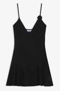 Houston Cable Cloud Knit Dress - Black