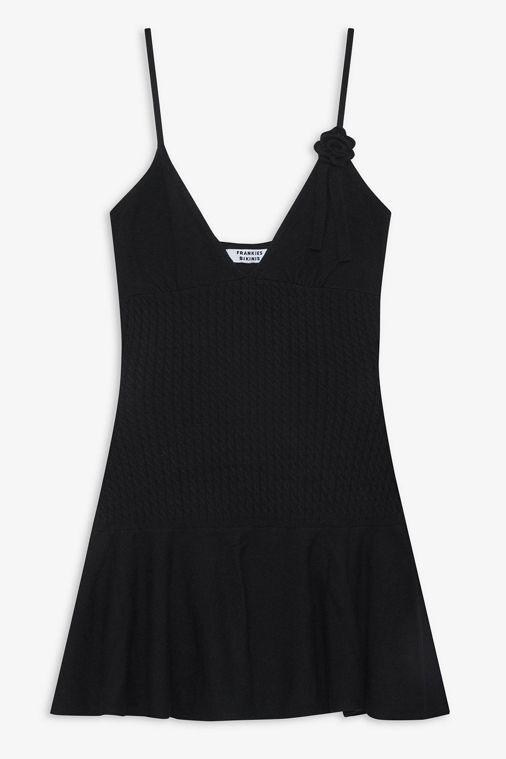 Houston Cable Cloud Knit Dress - Black Houston Cable Cloud Knit Dress - Black