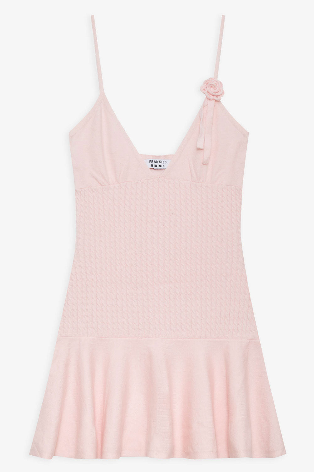 Houston Cable Cloud Knit Dress - Rose Quartz
