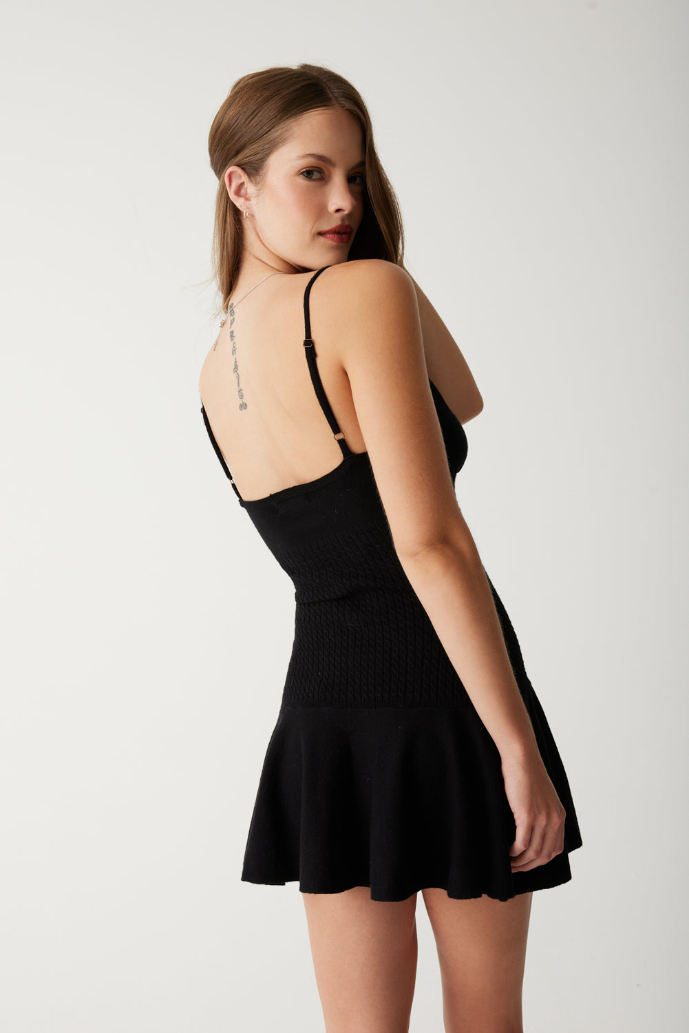 Houston Cable Cloud Knit Dress - Black Houston Cable Cloud Knit Dress - Black