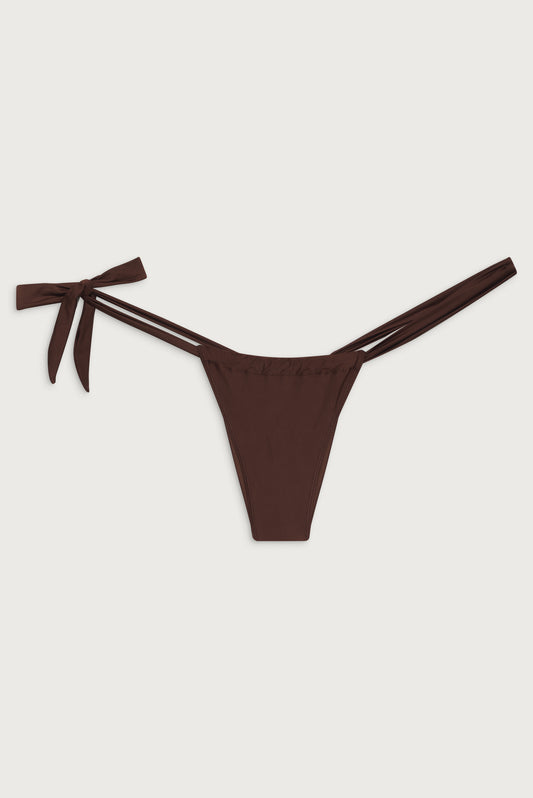 Kealy Tie Side Cheeky Bikini Bottom Cinnamon by Frankies Bikinis 
