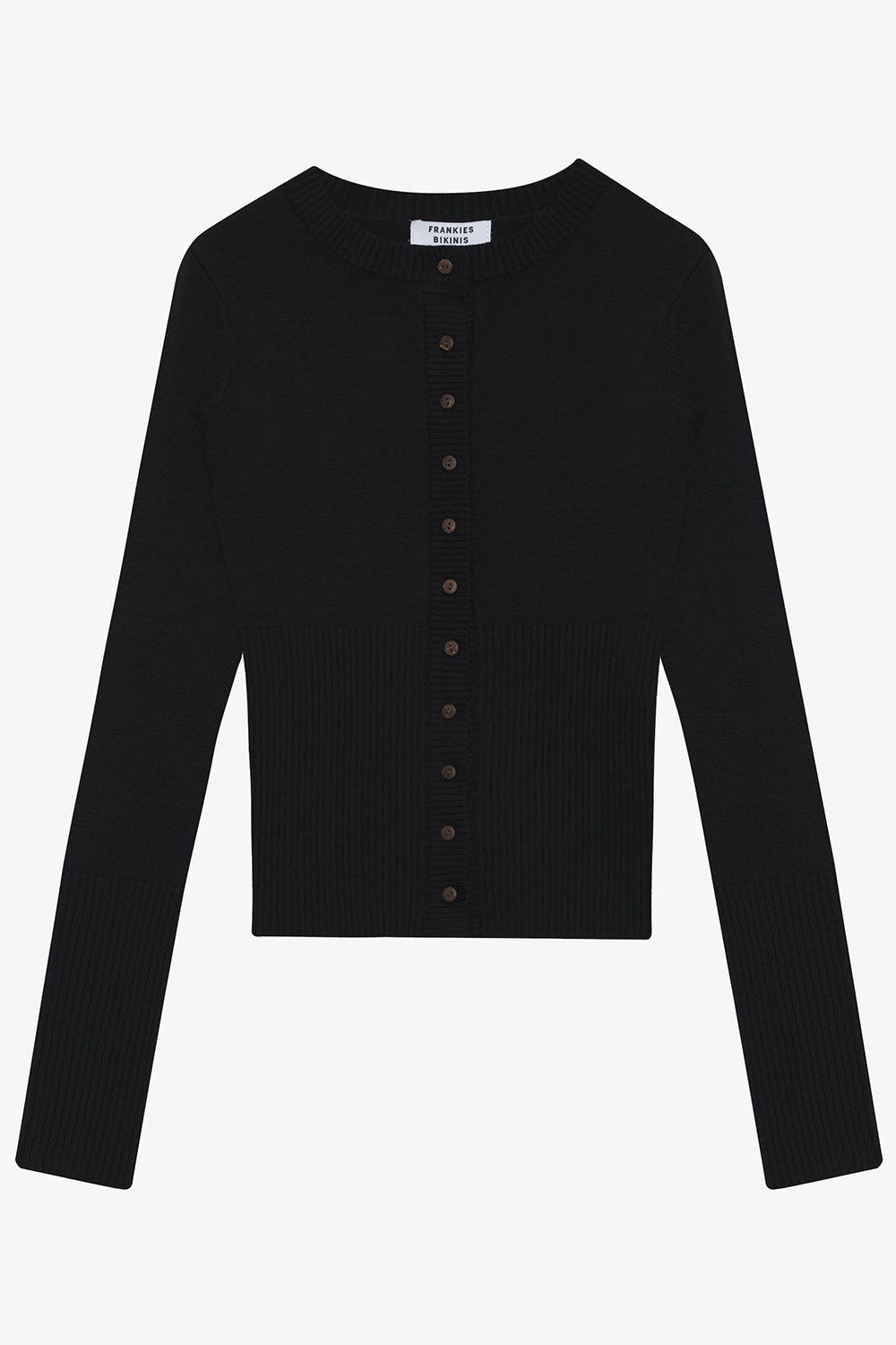 Black sweater button up sale