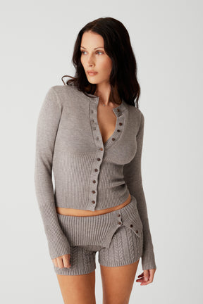 Lenon Cloud Knit Sweater in Collegiate Stripe
