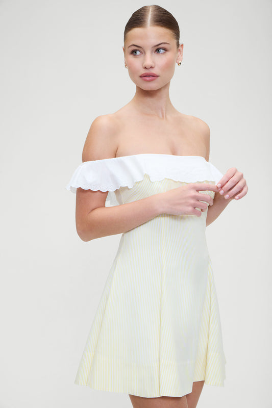 Product--Lilah Striped Mini Dress - Daisy Stripe