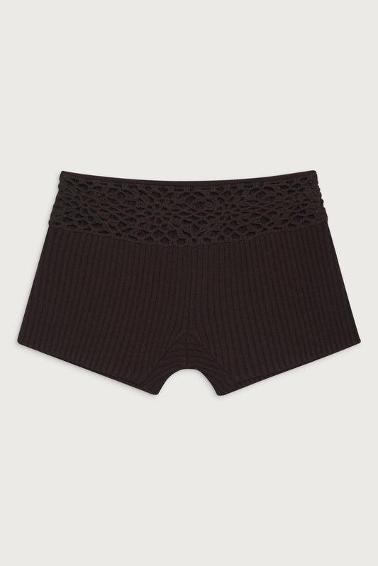 Lover Cloud Knit Mini Short Bourbon by Frankies Bikinis 