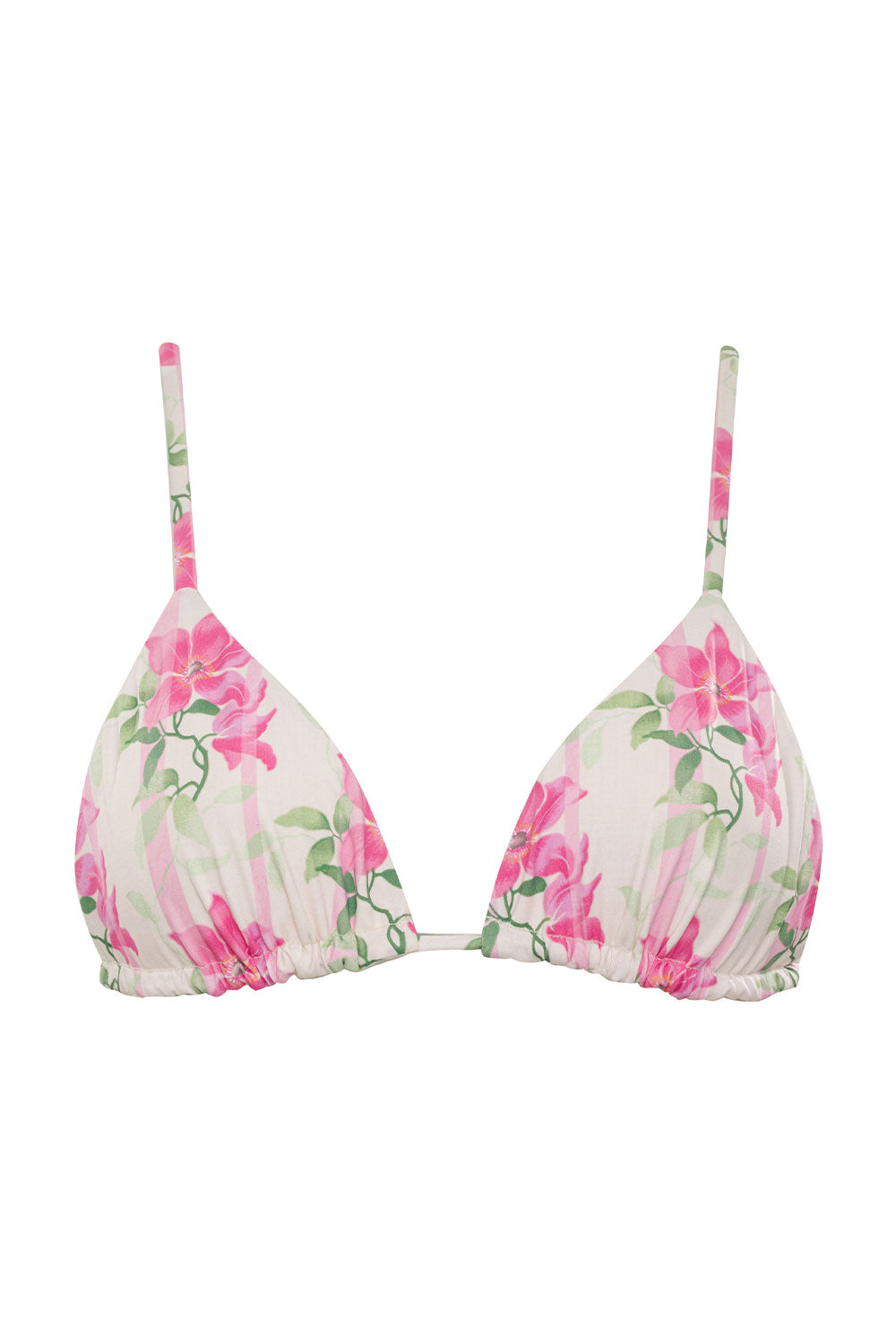 Frankies Bikinis - Lumia Floral Triangle Bikini Top - Tiger Lily
