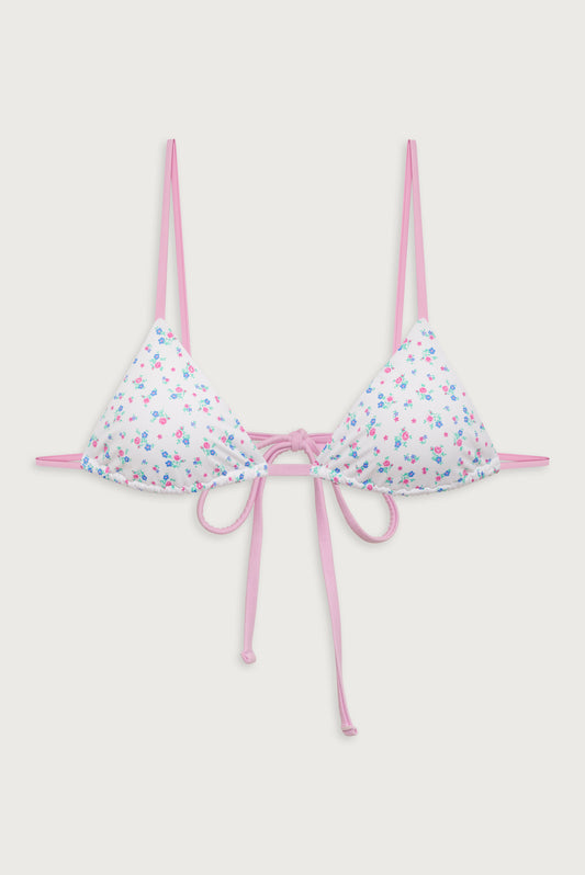 Lumia Triangle Bralette Bikini Top Sweet Meadow by Frankies Bikinis 