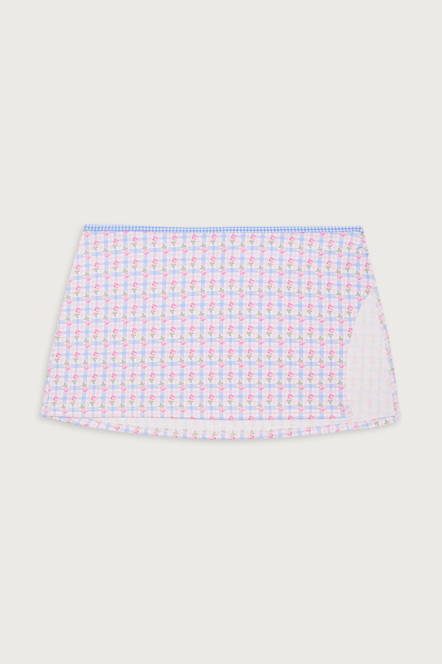 Marly Plaid Mini Skirt - Rose Picnic