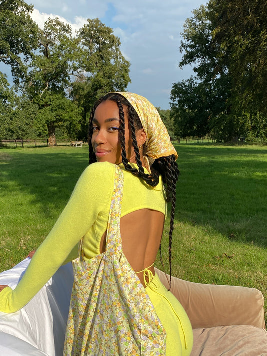 Amaka Hamelijnck Edit Citronella Mary Jane Cashmere Long Sleeve and Breakwater Cashmere Pants by Frankies Bikinis 