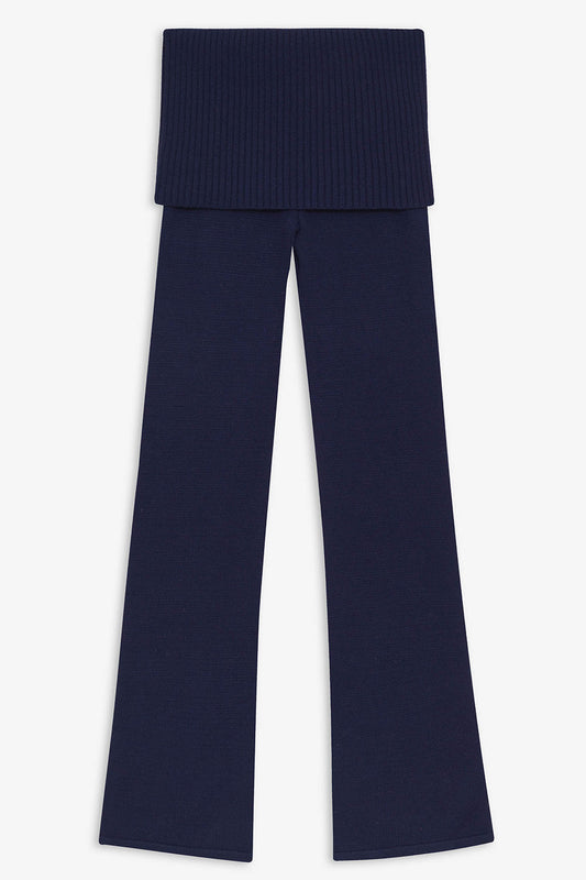 Product-Hover--Mason Cloud Knit Flare Pant - Luna Blue