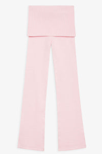 Mason Cloud Knit Flare Pant - Rose Quartz