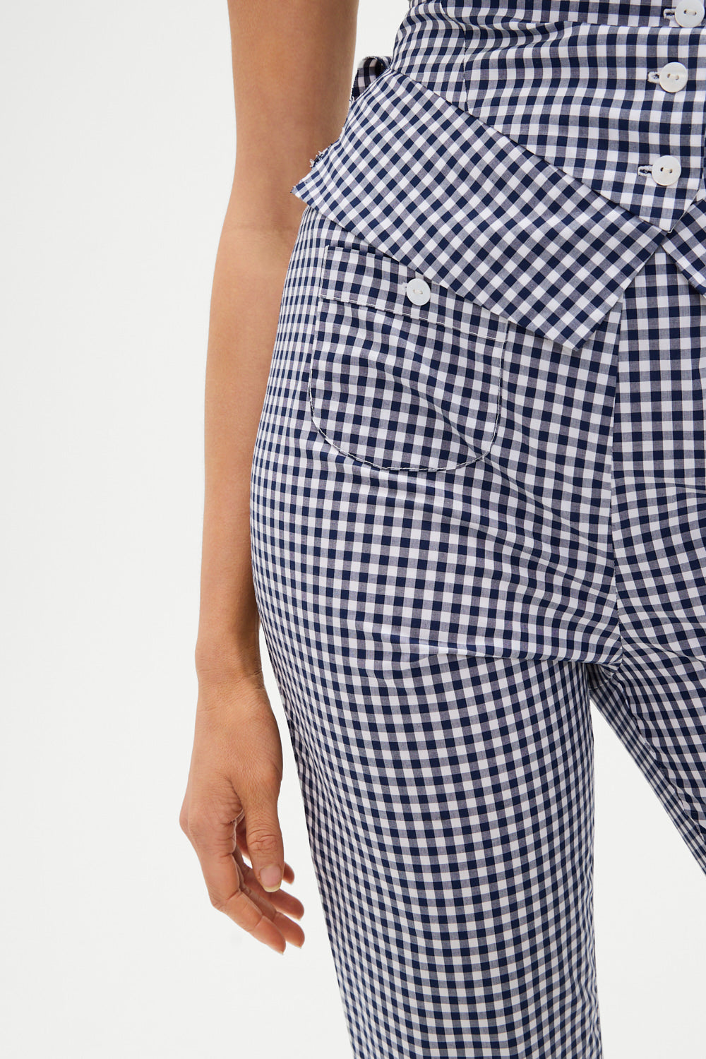 Parlour Gingham Capri Pant  Seaside Gingham