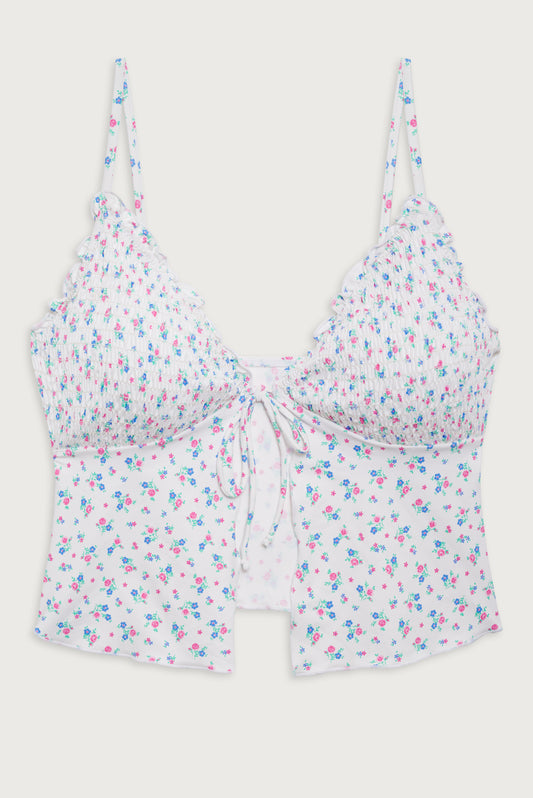 Penelope Tankini Bikini Top Sweet Meadow by Frankies Bikinis 